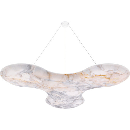 Vicoustic VICB05183 Petal ViCloud VMT Pierres naturelles 3D – Lot de 4 (Calacatta Carrara)