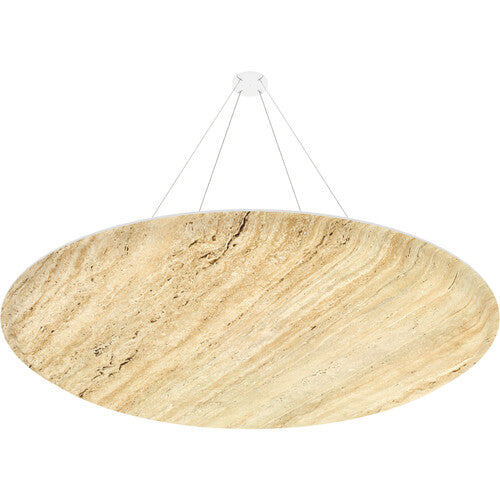 Vicoustic VICB05224 Round ViCloud VMT 3D Natural Stones - 4 Pack (Travertino Classico)