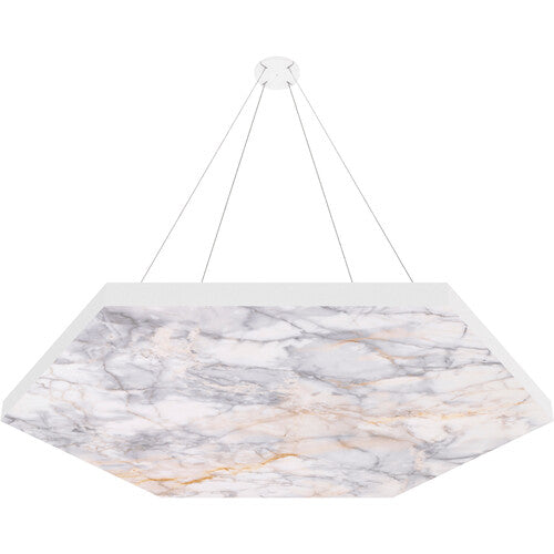 Vicoustic VICB05291 Hexagon ViCloud VMT Flat - Lot de 4 (pierres naturelles Calacatta Carrara)