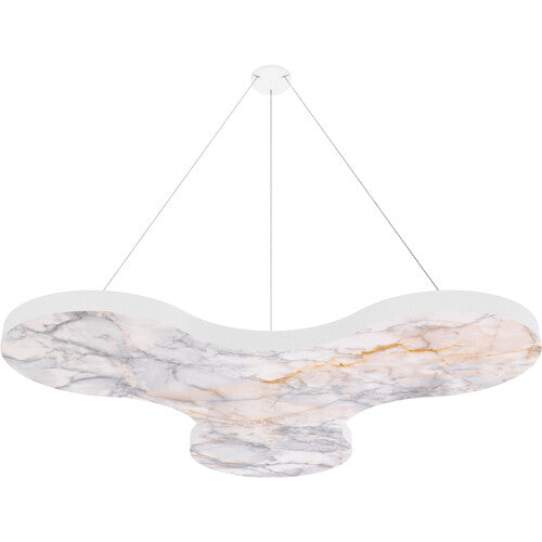 Vicoustic VICB05327 Petal ViCloud VMT Flat - Lot de 4 (pierres naturelles Calacatta Carrara)