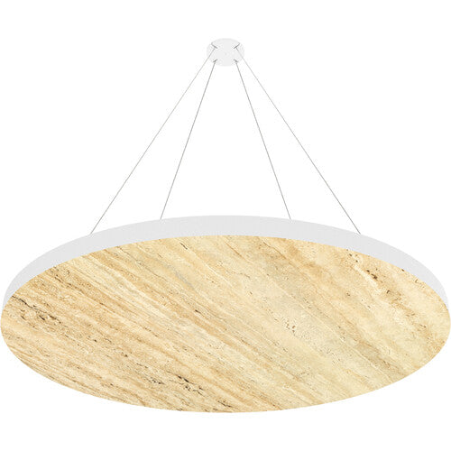 Vicoustic VICB05368 Round ViCloud VMT Flat - 4 Pack (Natural Stones Travertino Classico)