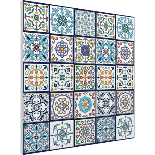 Vicoustic VICB06189 Flat Panel VMT Wall and Ceiling Acoustic Tile Tiles FR - 4 Pack (Pattern 1)