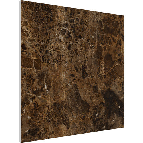 Vicoustic VICB06205 Flat Panel VMT Wall and Ceiling Acoustic Tile Natural Stones FR - 4 Pack (Emperador Dark)