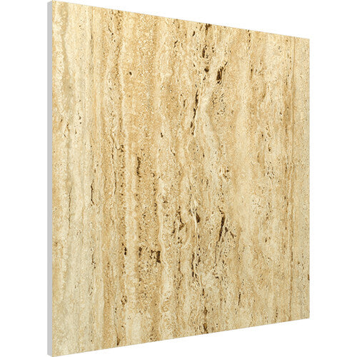 Vicoustic VICB06209 Flat Panel VMT Wall and Ceiling Acoustic Tile Natural Stones - 4 Pack (Travertino Classico)