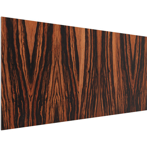 Vicoustic VICB06233 Flat Panel VMT Wall and Ceiling Acoustic Tile Natural Woods - 4 Pack (Ebony)