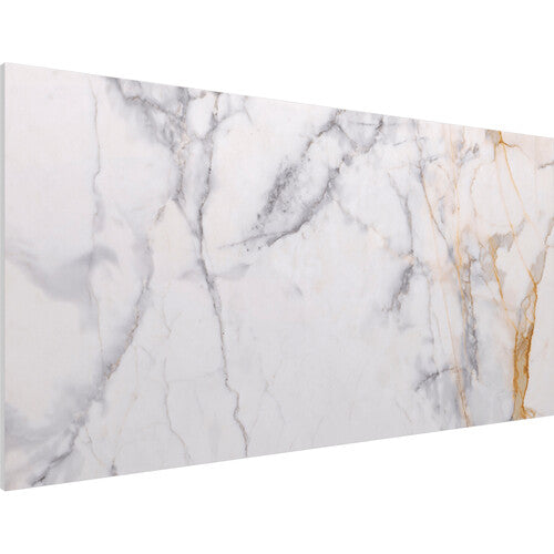 Vicoustic VICB06241 Flat Panel VMT Wall and Ceiling Acoustic Tile Natural Stones - 4 Pack (Calacatta Carrara)