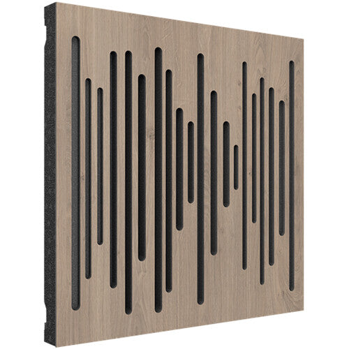 Vicoustic VICB06336 Wavewood Diffuser Ultra MKII Acoustic Panel - 3 Pack (Brown Oak)