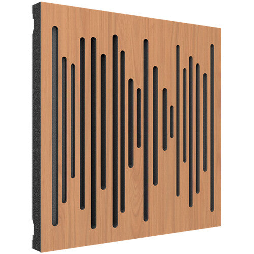 Vicoustic VICB06337 Wavewood Diffuser Ultra MKII Acoustic Panel - 3 Pack (Locarno Cherry)