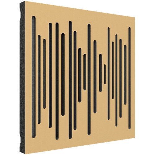 Vicoustic VICB06340 Wavewood Diffuser Ultra MKII Acoustic Panel - 3 Pack (Metallic Gold)