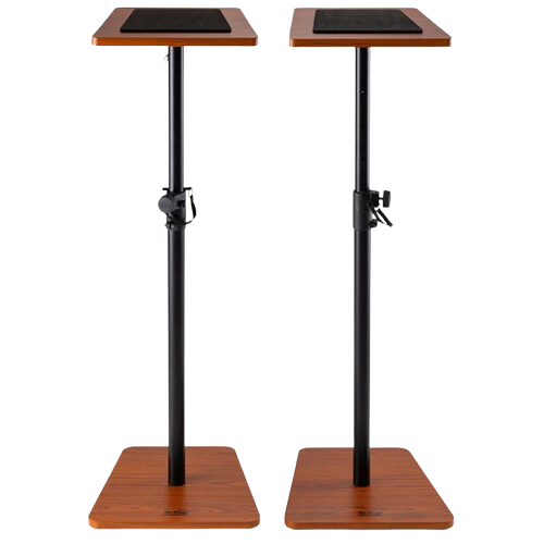 On-Stage SMS7500RB Wood Studio Monitor Stands - Pair (Rosewood)