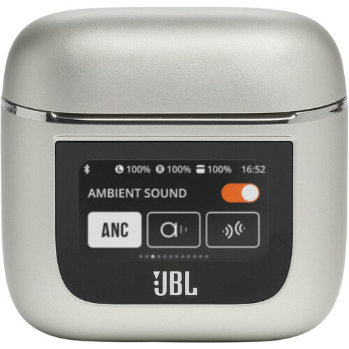 JBL TOUR PRO 2 Écouteurs intra-auriculaires sans fil à réduction de bruit avec étui intelligent (Champagne)