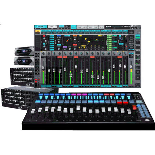 Waves CMBLVDSP64R1 eMotion LV1 + FIT Controller + Extreme Server-C + 64-Preamp Stagebox System + Waves Essential Plug-Ins