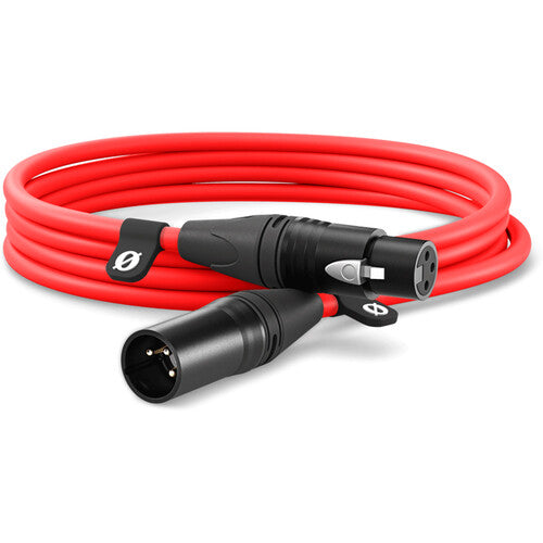 Rode XLR3M-R XLR Male to XLR Female Cable (9.8', Red)