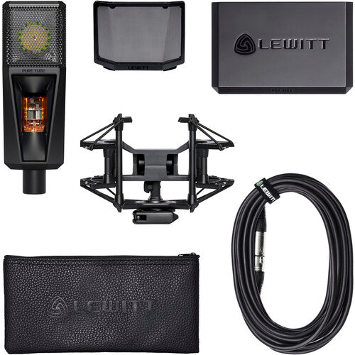 Lewitt PURETUBE-STUDIO Studio Set Cardioid Tube Microphone with Shockmount & Pop Filter