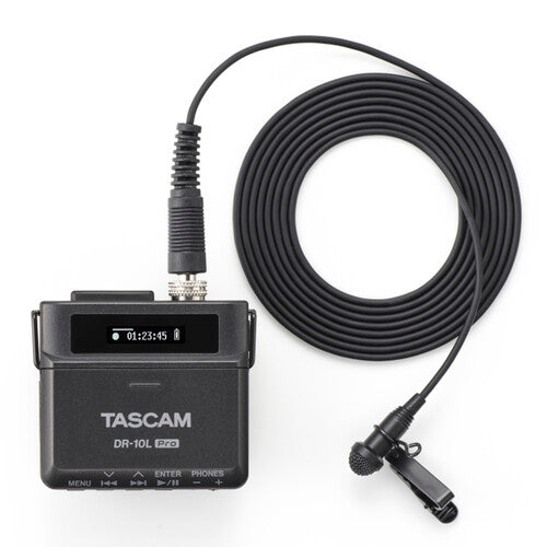 Tascam DR-10L Pro Field Recorder and Lavalier Microphone