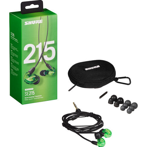 Shure SE215SPE-GR Pro Limited Edition Sound-Isolating Earphones (Green)