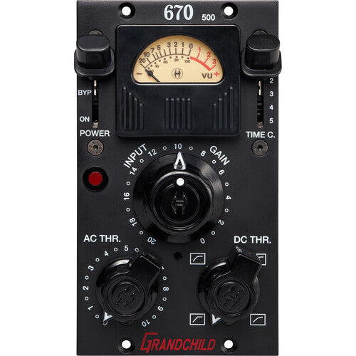 Compresseur stéréo Heritage Audio GRANDCHILD 670 Tube Vari-Mu pour série 500
