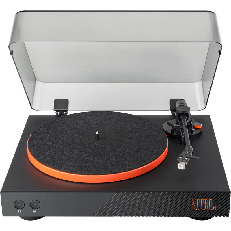 JBL SPINNER BT Platine vinyle manuelle à deux vitesses avec Bluetooth (noir et orange)