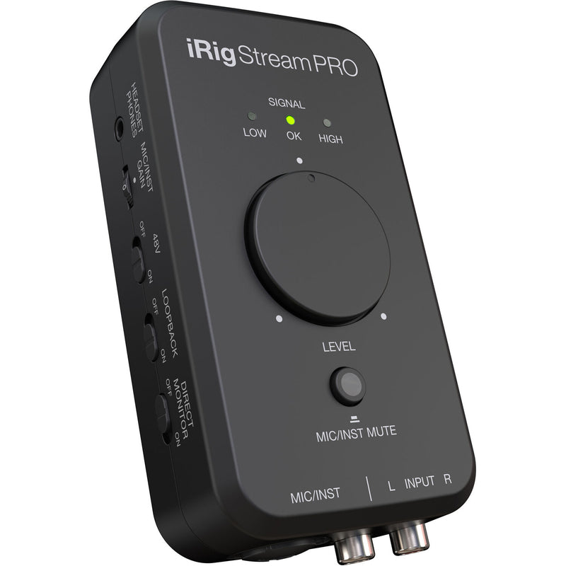 IK Multimedia IRIG STREAM PRO Ultracompact 4x2 Audio Interface for Computers, Smartphones, and Tablets