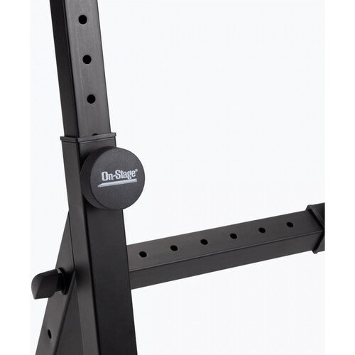 On-Stage KS1365 Keyboard Stand with Second Tier (Black)