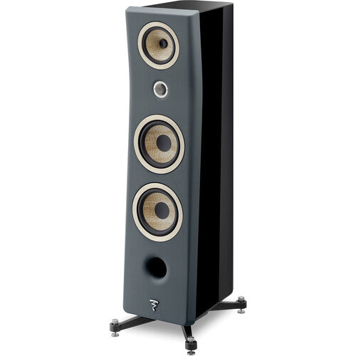 Focal FOAEFBKN3B0G300 Kanta N°3 Floorstanding Speaker (High-Gloss Black/Grey Mat)