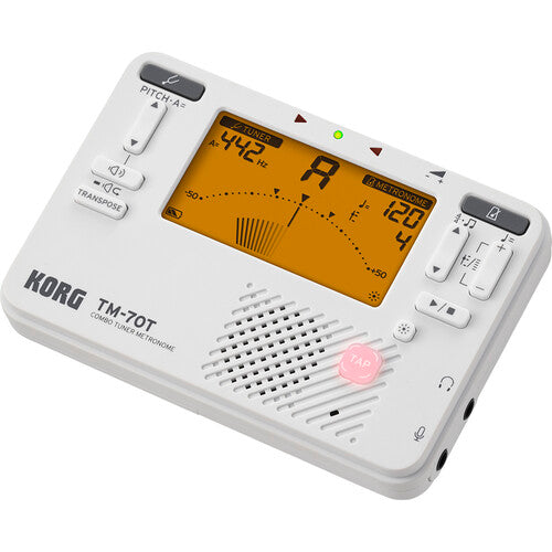 Korg TM70T Accordeur portable et métronome (Blanc)