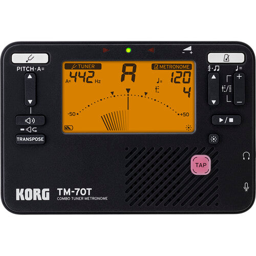 Korg TM70T Accordeur portable et métronome (Noir)