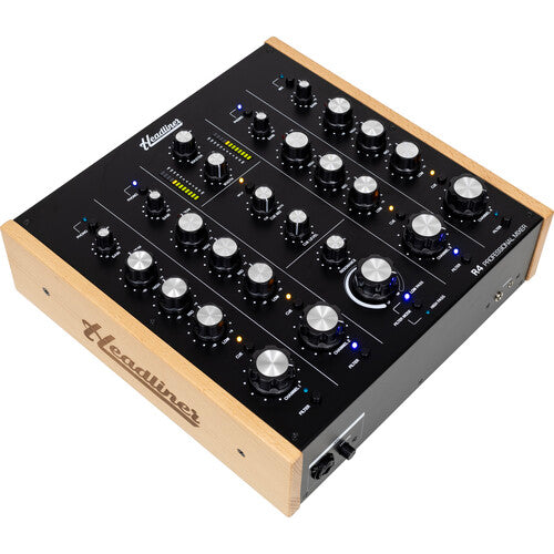 Headliner HL90120 R4 Professional 4-Channel Rotary DJ Mixer + FREE Headliner HL12018 Pro-Fit Case for Headliner R4 (BUNDLE)