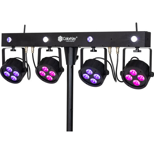 ColorKey CKU-3060 PartyBar Mobile 150 Ensemble d'éclairage multi-effets tout-en-un alimenté par batterie