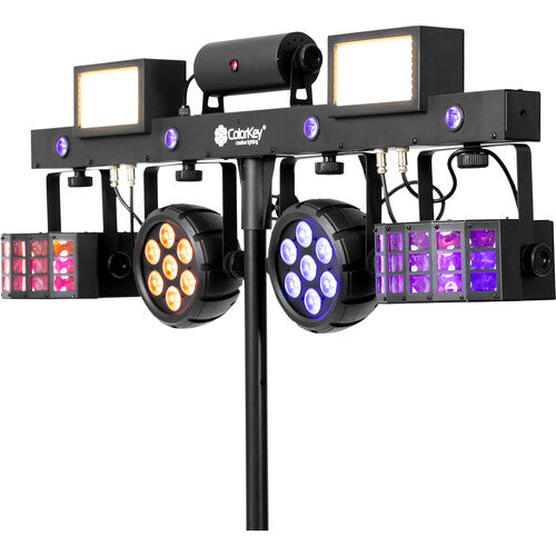 ColorKey CKU-3100 PartyBar Pro 1000 Professional All-in-One Multi-Effects Lighting Package