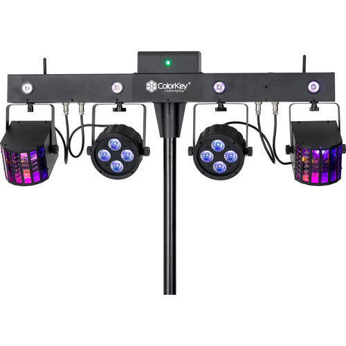 ColorKey CKU-3070 PartyBar Mobile 250 Ensemble d'éclairage multi-effets tout-en-un alimenté par batterie