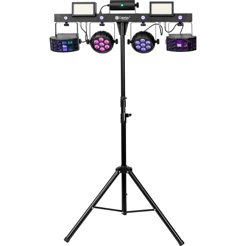ColorKey CKU-3100 PartyBar Pro 1000 Professional All-in-One Multi-Effects Lighting Package