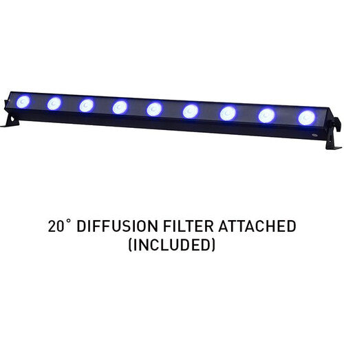 American DJ UBL9H RGBAL+UV Linear Light Bar with Diffusion Filter