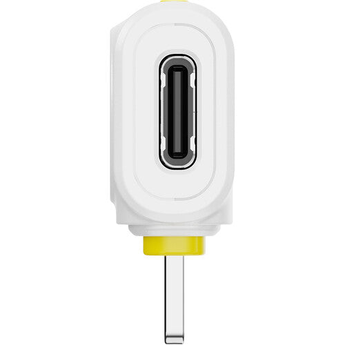 Hollyland -LARK M2 LIGHTNING Système de microphone sans fil pour 2 personnes avec connecteur Lightning 2,4 GHz (Blanc ivoire)