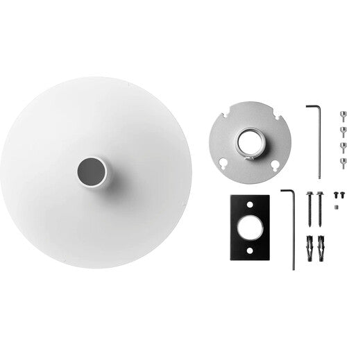 Shure A900W-R-PM Pole-Mount Kit for MXA920-R Microphone and 1.5" NPT Pole (White)