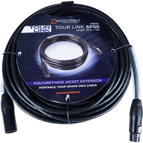 TOUR-LINK-5P50 Accu-Cable Series 5-Pin DMX Cable - 50'