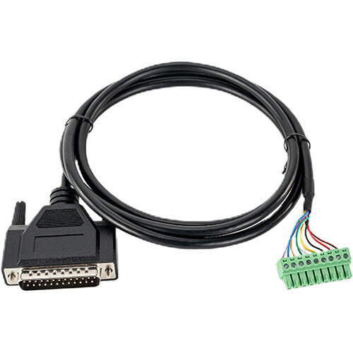 Hollyland TCB08 DB25 Male to GPIO 9-Pin Female Tally Cable - 4.9'