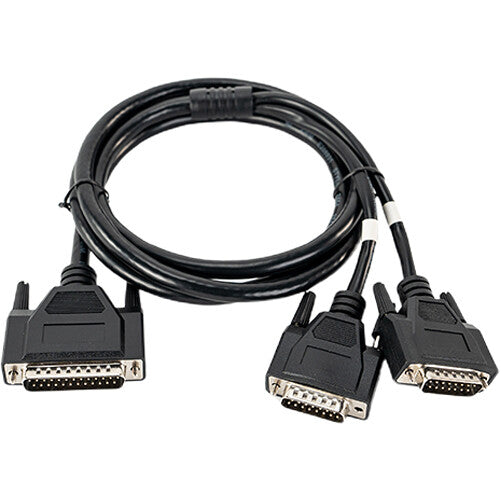 Hollyland TCB09 DB25 Male to Dual DB15 Male Tally Cable - 4.9'