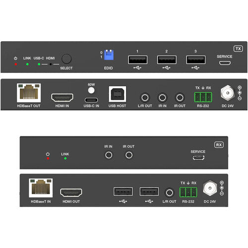 DVDO Xtend-USBC-HDMI-70 4K60 HDMI Extender Over HDBaseT Tx/Rx Set