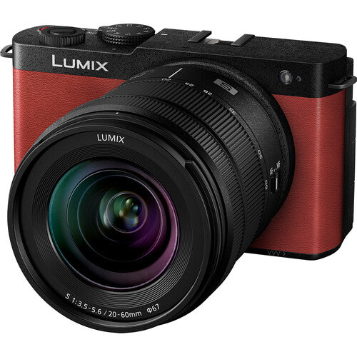 Panasonic DCS9KR LUMIX S9 Mirrorless Camera avec S 20-60 mm f / 3,5-5,6 objectif (Crimson Red)