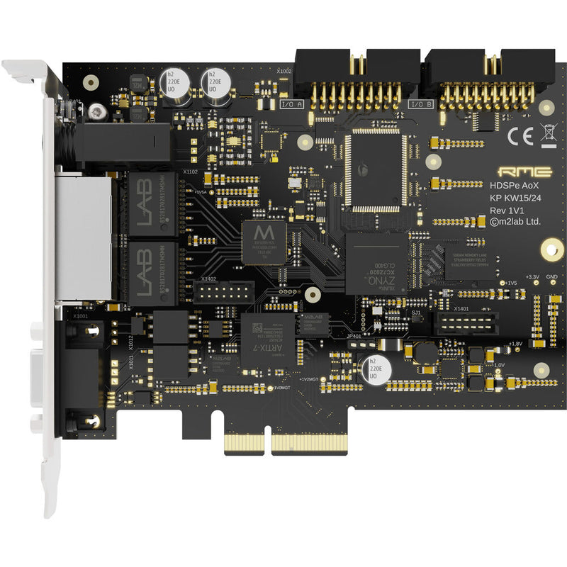 Carte PCI express RME HDSPE AOX-D 512-canal avec Dante et Madi