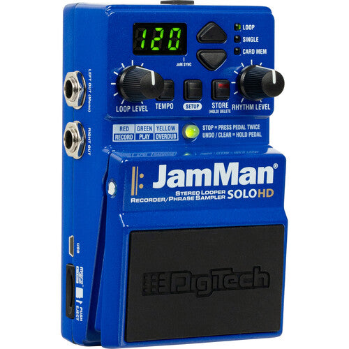 Digitech JAMMAN SOLO HD Stereo Looper/Recorder Pedal with USB