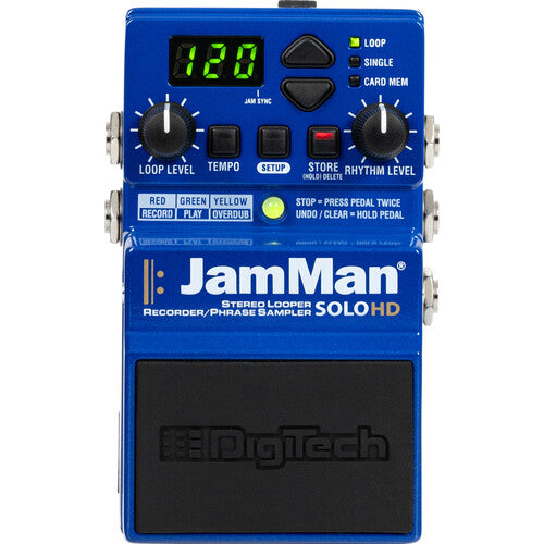 Digitech JAMMAN SOLO HD Stereo Looper/Recorder Pedal with USB