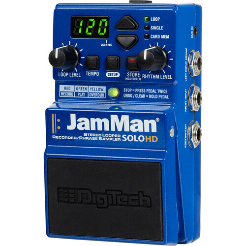 Digitech JAMMAN SOLO HD Stereo Looper/Recorder Pedal with USB