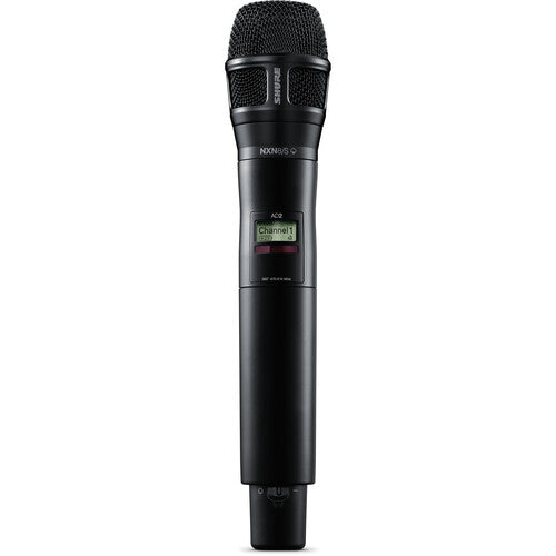 Shure AD2 / N8SB-G57 Transmetteur de microphone sans fil numérique avec capsule SuperCardioide Nexadyne 8 / s (G57: 470 à 608 + 614 à 616 MHz, noir)