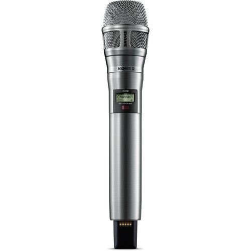 SHURE ADX2 / N8SN-G57 Émetteur de microphone sans fil numérique avec capsule SuperCardioide Nexadyne 8 / s (G57: 470 à 608 + 614 à 616 MHz, nickel)