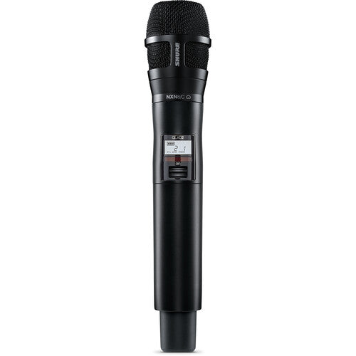 Shure QLXD2/N8CB-G50 Digital Handheld Wireless Microphone Transmitter with Nexadyne 8/C Cardioid Capsule (G50: 470 to 534 MHz)