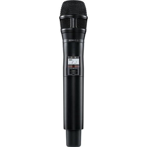 Shure QLXD2/N8SB-G50 Digital Handheld Wireless Microphone Transmitter with Nexadyne 8/S Supercardioid Capsule (G50: 470 to 534 MHz)