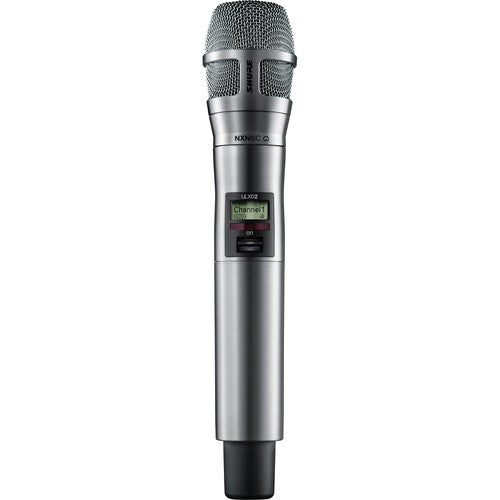 Shure ULXD2/N8CN-H50 Digital Handheld Wireless Microphone Transmitter with Nexadyne 8/C Cardioid Capsule (H50: 534 to 598 MHz, Nickel)