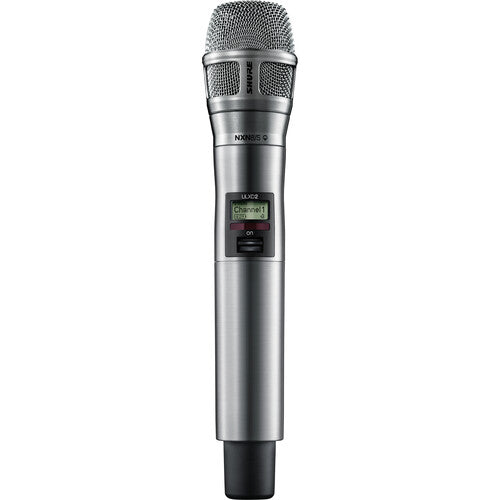 Shure ULXD2 / N8SN-G50 émetteur de microphone sans fil numérique sans fil avec capsule SuperCardioide Nexadyne 8 / s (G50: 470 à 534 MHz, nickel)